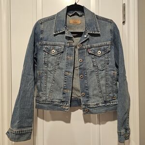 Levi's Blue Cropped Jean Jacket